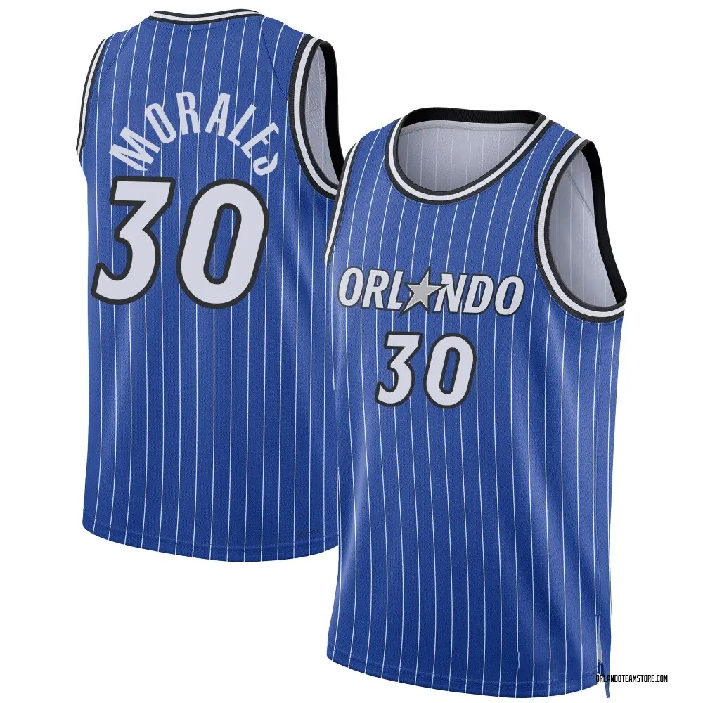 Men's Alex Morales Orlando Magic Blue 2024/25 Icon Edition Jersey - Swingman