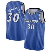 Men's Alex Morales Orlando Magic Blue 2024/25 Icon Edition Jersey - Swingman
