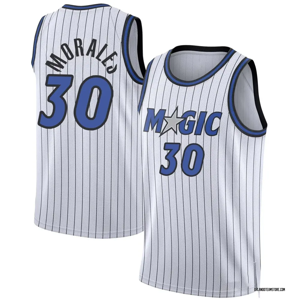Men's Alex Morales Orlando Magic White 2024/25 Association Edition Jersey - Swingman