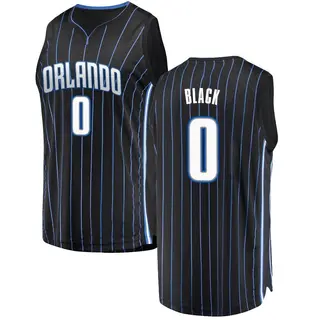 Men's Anthony Black Orlando Magic Black Jersey - Statement Edition - Fast Break