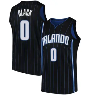 Men's Anthony Black Orlando Magic Black Jersey - Statement Edition - Swingman