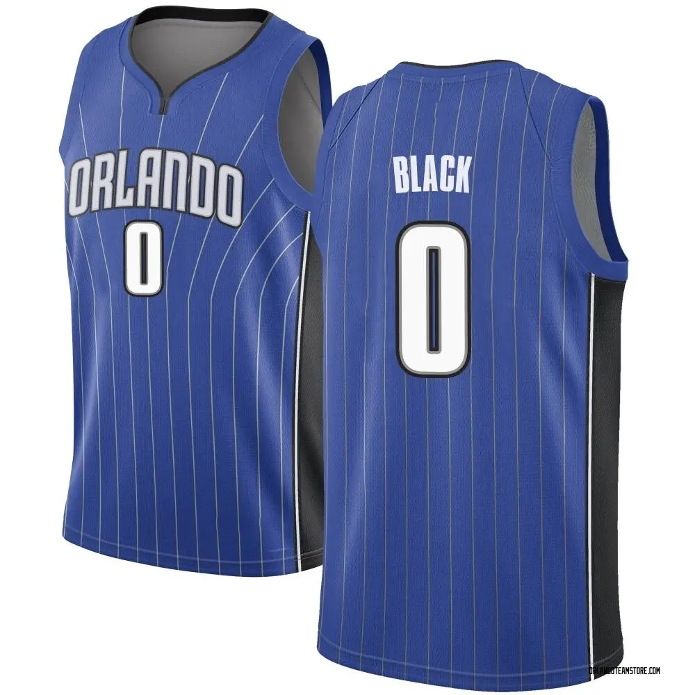 Men's Anthony Black Orlando Magic Black Royal Jersey - Icon Edition - Swingman