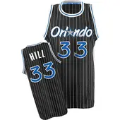 Men's Grant Hill Orlando Magic Black Throwback Jersey - Swingman