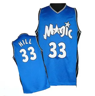 Men's Grant Hill Orlando Magic Royal Blue Throwback Jersey - Authentic
