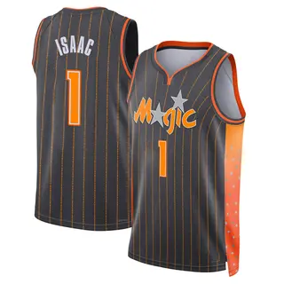 Men's Jonathan Isaac Orlando Magic Anthracite 2021/22 City Edition Jersey - Swingman