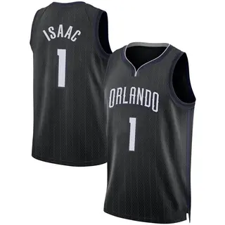 Men's Jonathan Isaac Orlando Magic Black 2022/23 City Edition Jersey - Swingman