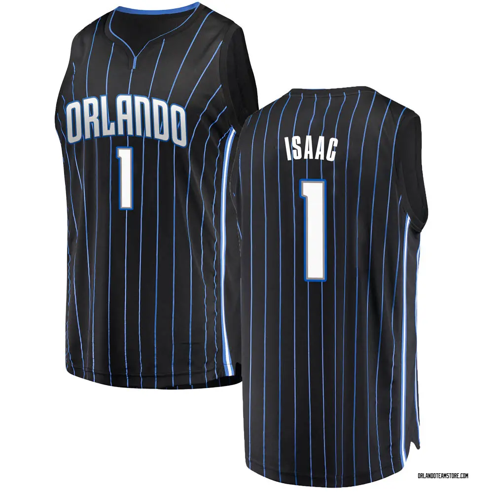 Men's Jonathan Isaac Orlando Magic Black Jersey - Statement Edition - Fast Break