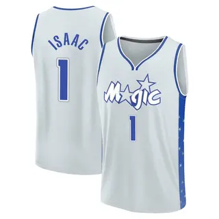 Men's Jonathan Isaac Orlando Magic Silver 2025/26 City Edition Jersey - Fast Break