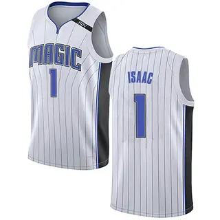 Men's Jonathan Isaac Orlando Magic White Jersey - Association Edition - Swingman