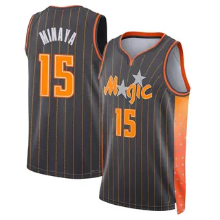 Men's Justin Minaya Orlando Magic Anthracite 2021/22 City Edition Jersey - Swingman