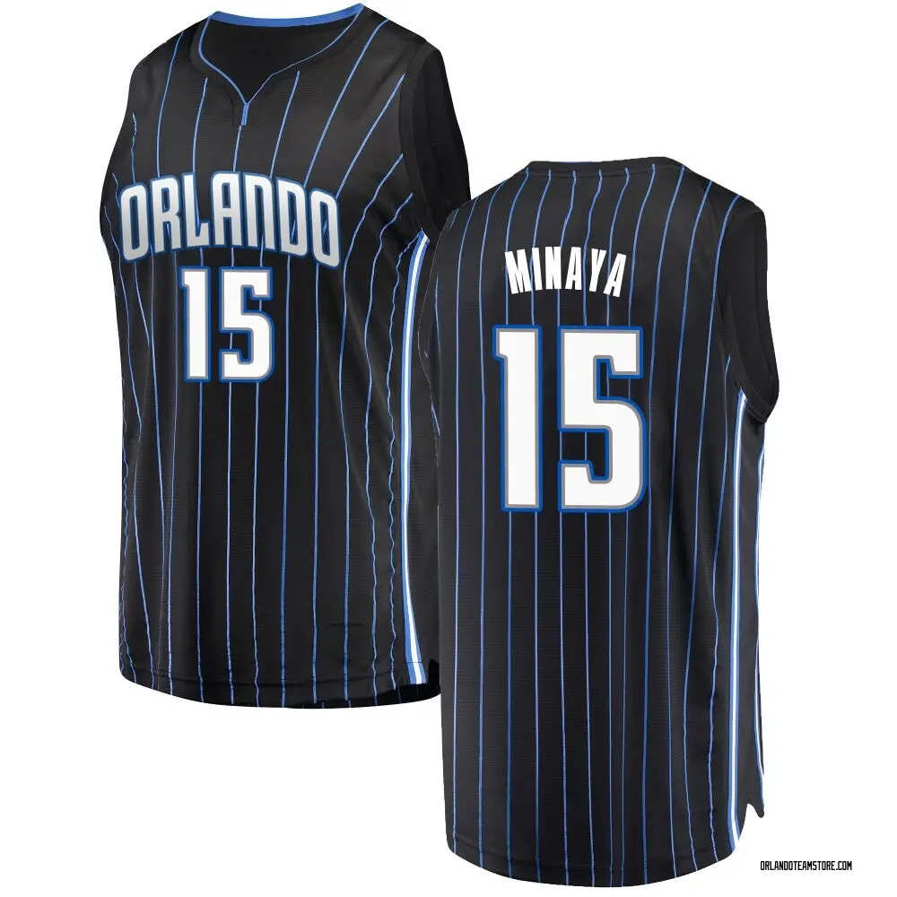 Men's Justin Minaya Orlando Magic Black Jersey - Statement Edition - Fast Break