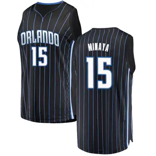 Men's Justin Minaya Orlando Magic Black Jersey - Statement Edition - Fast Break