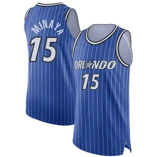 Men's Justin Minaya Orlando Magic Blue 2024/25 Icon Edition Jersey - Authentic