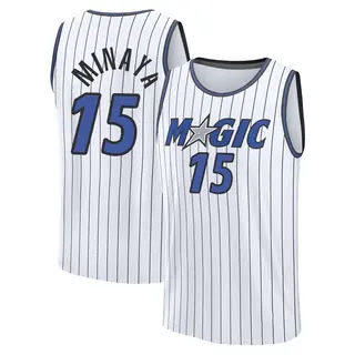 Men's Justin Minaya Orlando Magic White 2024/25 Association Edition Jersey - Fast Break
