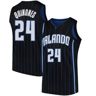 Men's Lester Quinones Orlando Magic Black Jersey - Statement Edition - Swingman