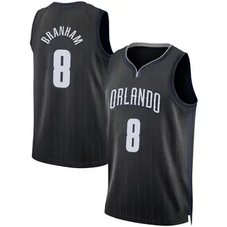 Men's Malaki Branham Orlando Magic Black 2022/23 City Edition Jersey - Swingman