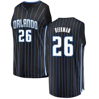 Men's Reece Beekman Orlando Magic Black Jersey - Statement Edition - Fast Break