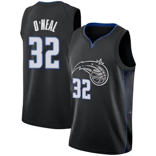 Men's Shaquille O'Neal Orlando Magic Black 2018/19 Jersey - City Edition - Swingman