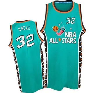 Men's Shaquille O'Neal Orlando Magic Light Blue 1996 All Star Throwback Jersey - Authentic