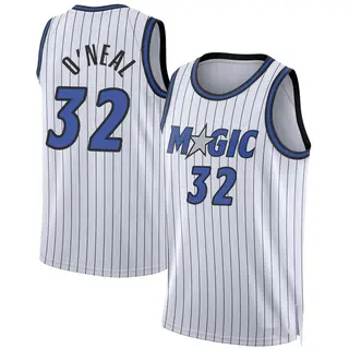 Men's Shaquille O'Neal Orlando Magic White 2024/25 Association Edition Jersey - Swingman