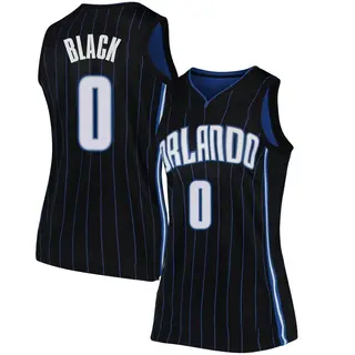 Women's Anthony Black Orlando Magic Black Jersey - Statement Edition - Swingman
