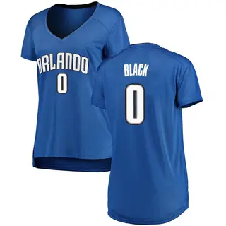 Women's Anthony Black Orlando Magic Black Royal Jersey - Icon Edition - Fast Break