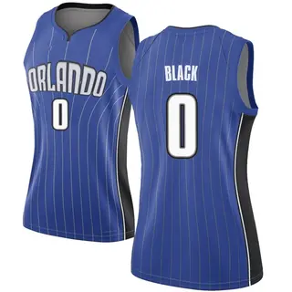 Women's Anthony Black Orlando Magic Black Royal Jersey - Icon Edition - Swingman