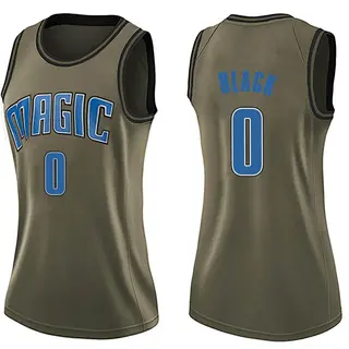 Women's Anthony Black Orlando Magic Green Salute to Service Jersey - Swingman