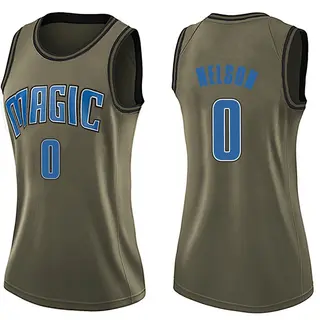 Women's Izaiyah Nelson Orlando Magic Green Salute to Service Jersey - Swingman