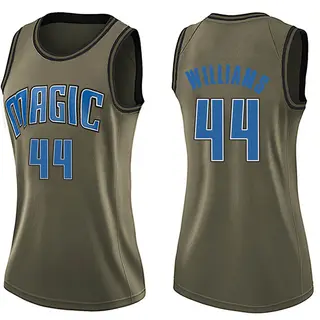 Women's Jason Williams Orlando Magic Green Salute to Service Jersey - Swingman