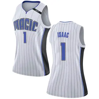 Women's Jonathan Isaac Orlando Magic White Jersey - Association Edition - Swingman