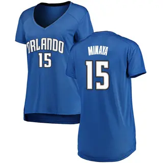 Women's Justin Minaya Orlando Magic Royal Jersey - Icon Edition - Fast Break