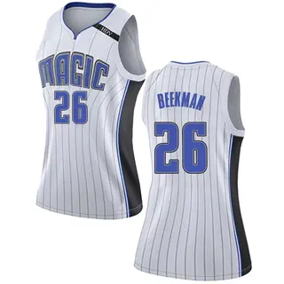 Women's Reece Beekman Orlando Magic White Jersey - Association Edition - Swingman