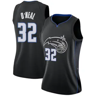 Women's Shaquille O'Neal Orlando Magic Black 2018/19 Jersey - City Edition - Swingman