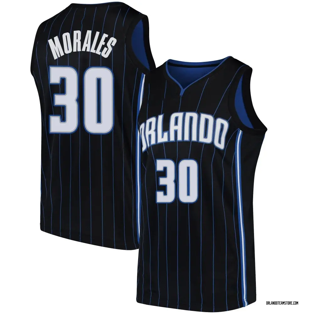 Youth Alex Morales Orlando Magic Black Jersey - Statement Edition - Swingman