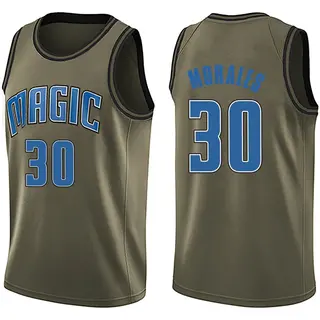 Youth Alex Morales Orlando Magic Green Salute to Service Jersey - Swingman