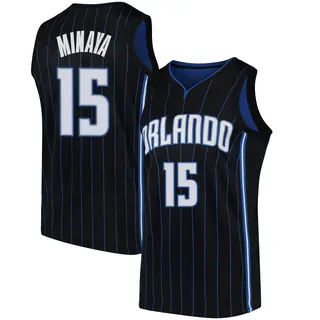Youth Justin Minaya Orlando Magic Black Jersey - Statement Edition - Swingman