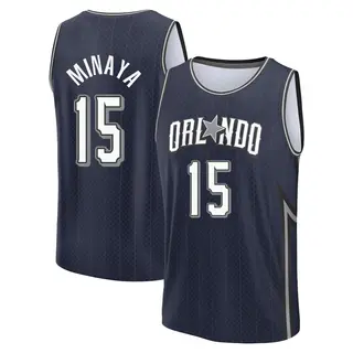 Youth Justin Minaya Orlando Magic Navy 2023/24 City Edition Jersey - Fast Break