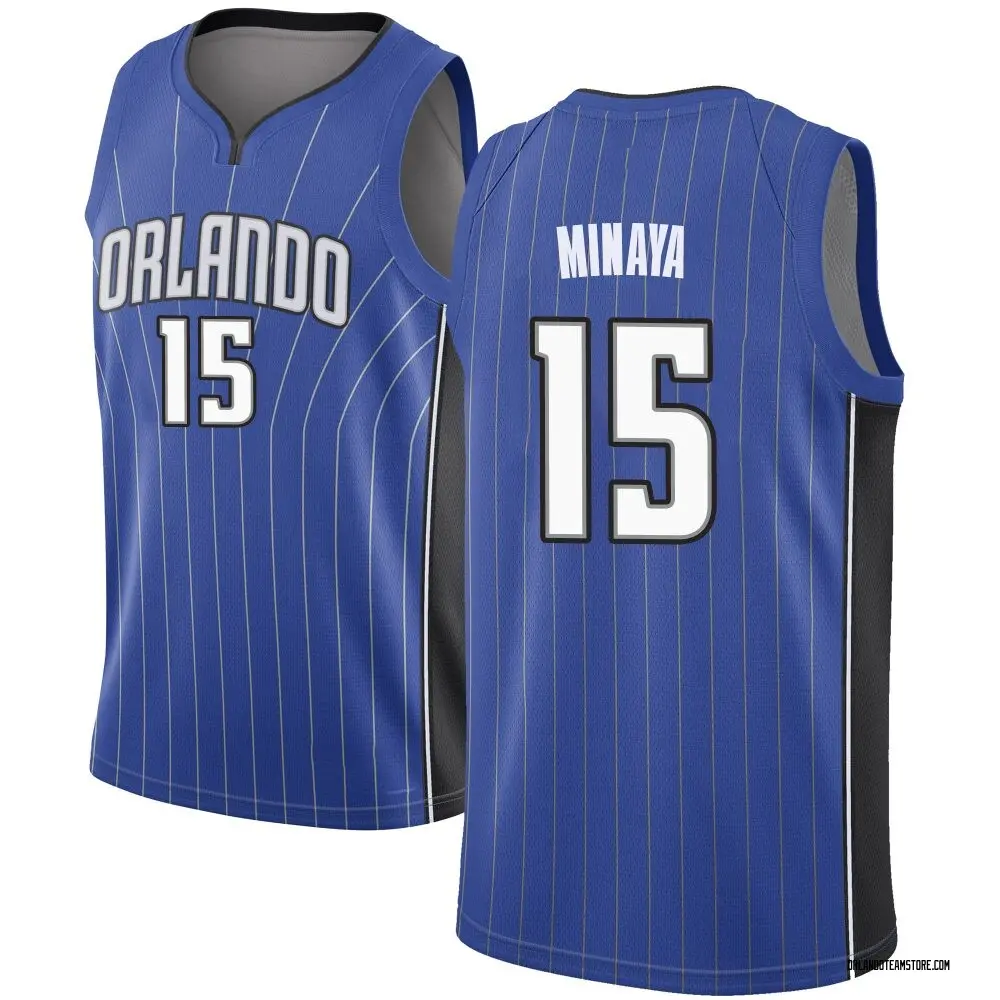 Youth Justin Minaya Orlando Magic Royal Jersey - Icon Edition - Swingman