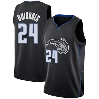 Youth Lester Quinones Orlando Magic Black 2018/19 Jersey - City Edition - Swingman