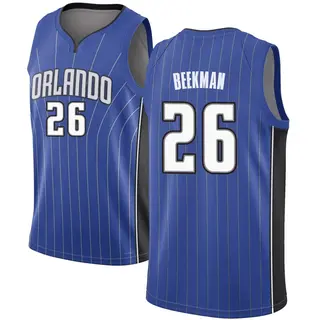 Youth Reece Beekman Orlando Magic Royal Jersey - Icon Edition - Swingman